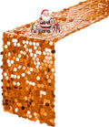 VHH Sequin Table Runner 12 x 108 inches Orange Table Runner, Glitter Runner for Party Wedding Birthday, Party Spring Easter Rustic, Birthday Supplies Decorations (1 Pack).