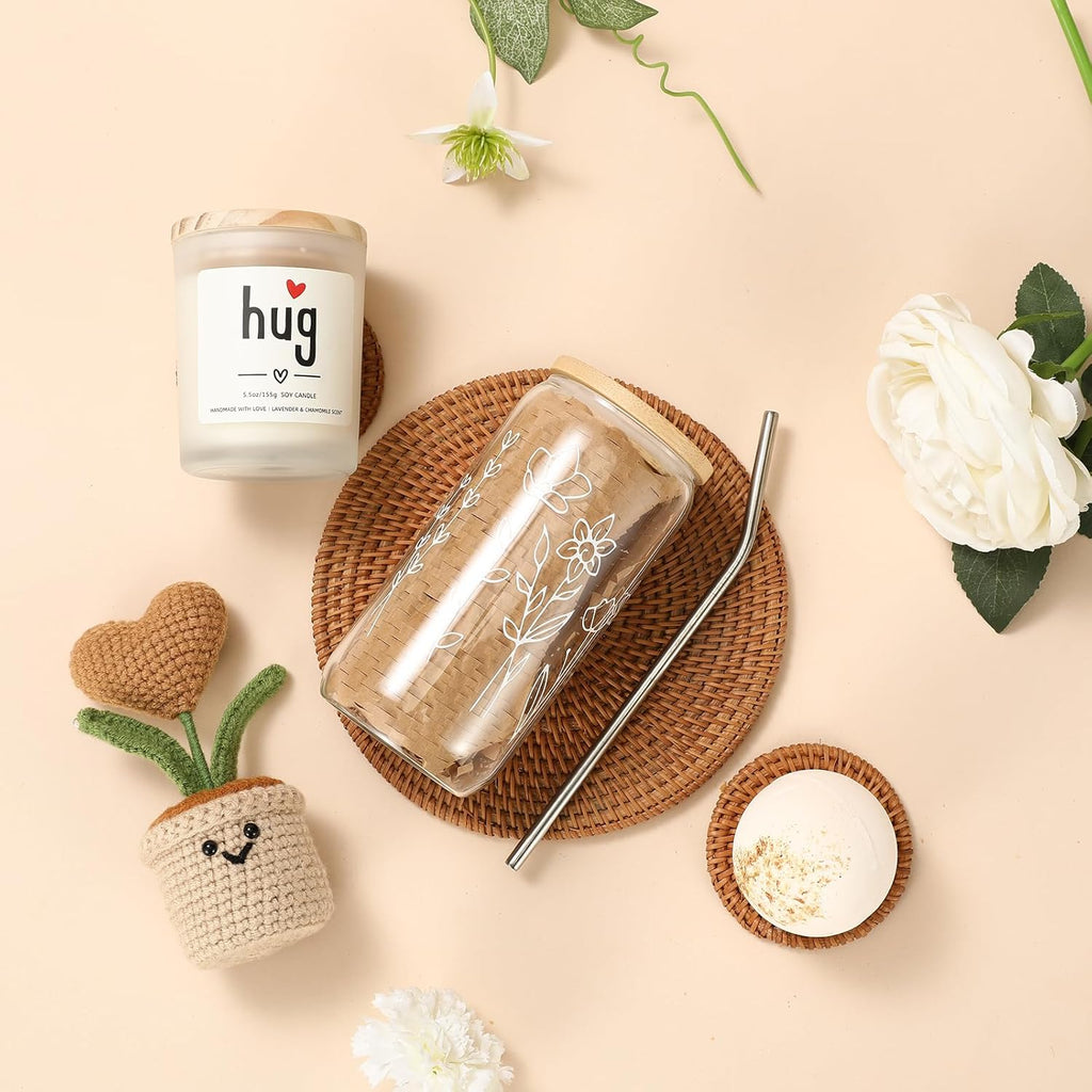 isolune Get Well Gifts Basket for Women - Hugs & Healing Luxury Birthday&Care Package for Her, Feel Better Soon Gift Baskets - Sympathy and After Surgery Recovery Gifts - Thinking of You