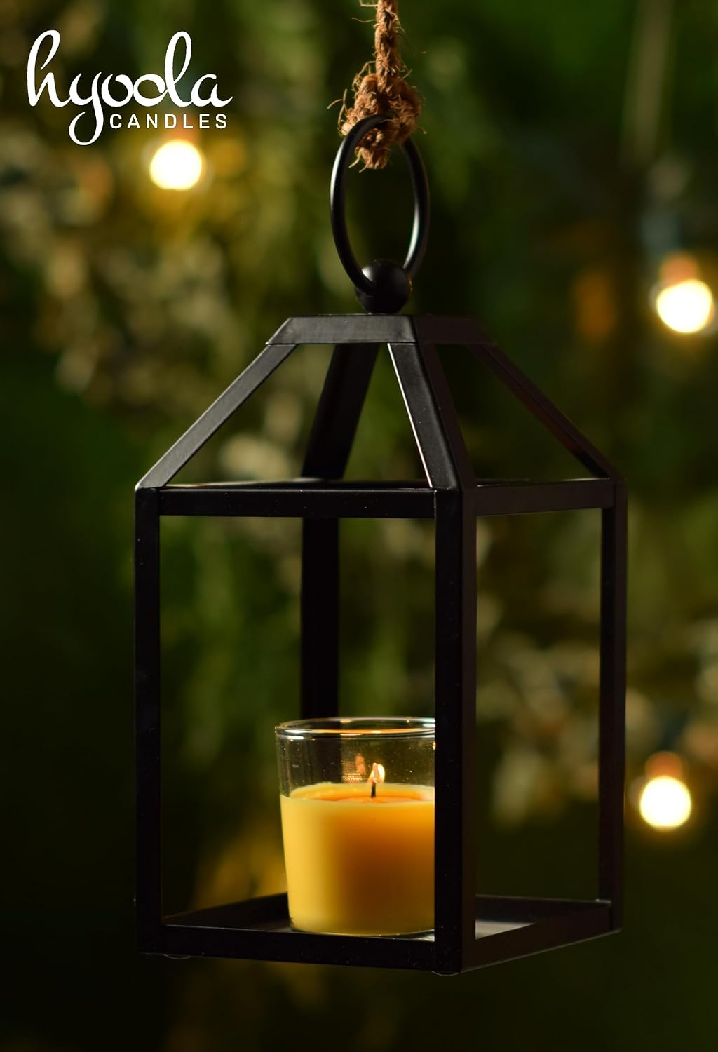 Hyoola Citronella Candle Votives in Glass Cup, Indoor and Outdoor Decorative and Mosquito, Insect and Bug Repellent Candle, Natural Fresh Scent, 12 Hour Burn Time, Made in Europe (Pack of 12)
