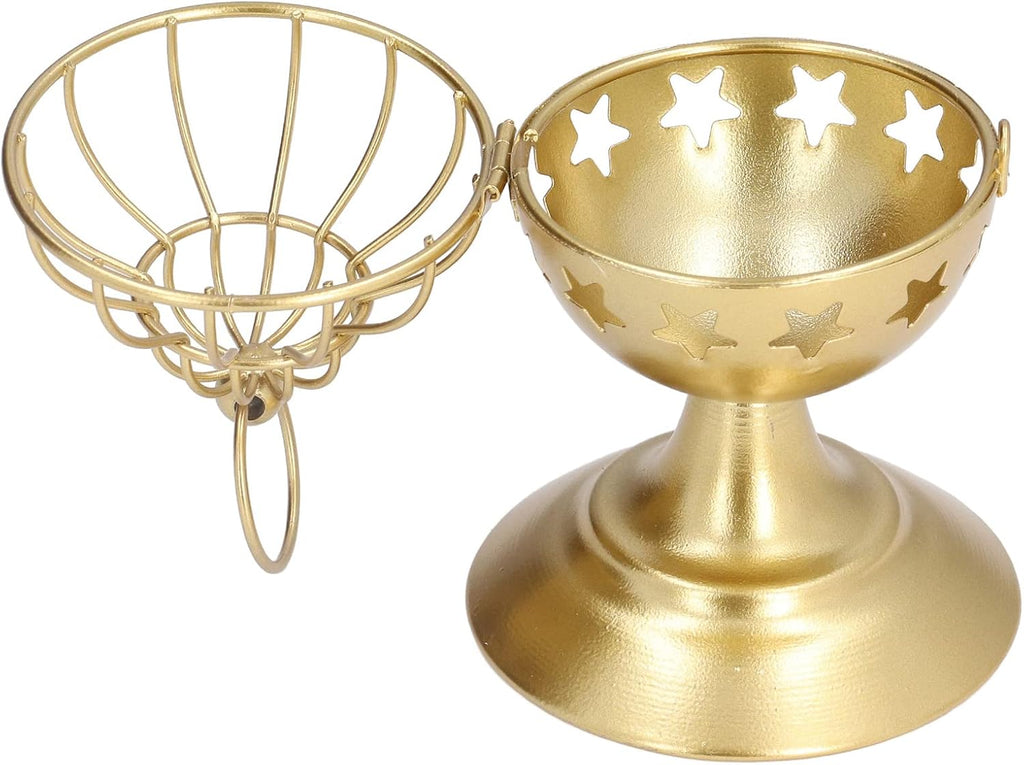 AYNEFY Birdcage Gold Candle Holder Bowl CandleholdersPremium Iron Votive Holder for Table Decoration Birthday Party Ornaments (A)