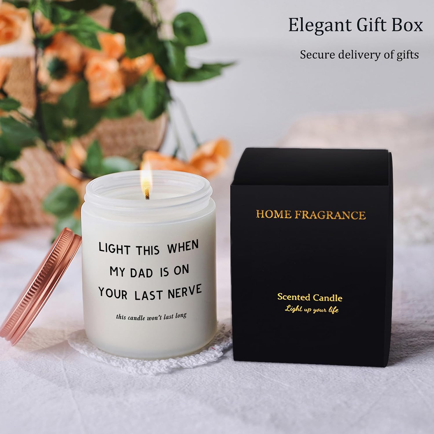 Funny Mom Gifts, Birthday Mother's Day Christmas Gift Ideas for Mom from Daughters and Son- Unique Women Candles Gifts for Bonus Stepmom