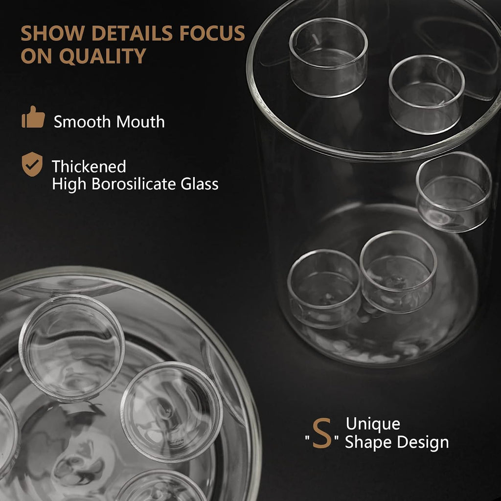 Glass Hurricane Candle Holder for Tea Light, Clear Cylinder Pillar Candle Holder for Table Centerpiece Decorations, Hurricane Glass Candle Holders for Dining Room Wedding Parties Home Decorations