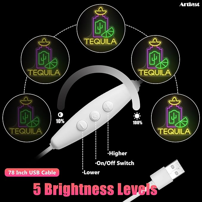 Tequila Neon Sign LED Neon lights for Wall Decor Tequila Signs for Home Bar Beer Bar Restaurant Man Cave Club Tequila Gift
