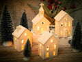 ztl 9pcs christmas village sets - 4 led, main product view
