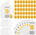 Huwena 100 Sets Mini Potato Employee Appreciation Gift Bulk Resin Cute Inspirational Potato with Funny Card and Bag Positive Back to School Gifts for Student Teacher Coworkers Staff Team Nurse