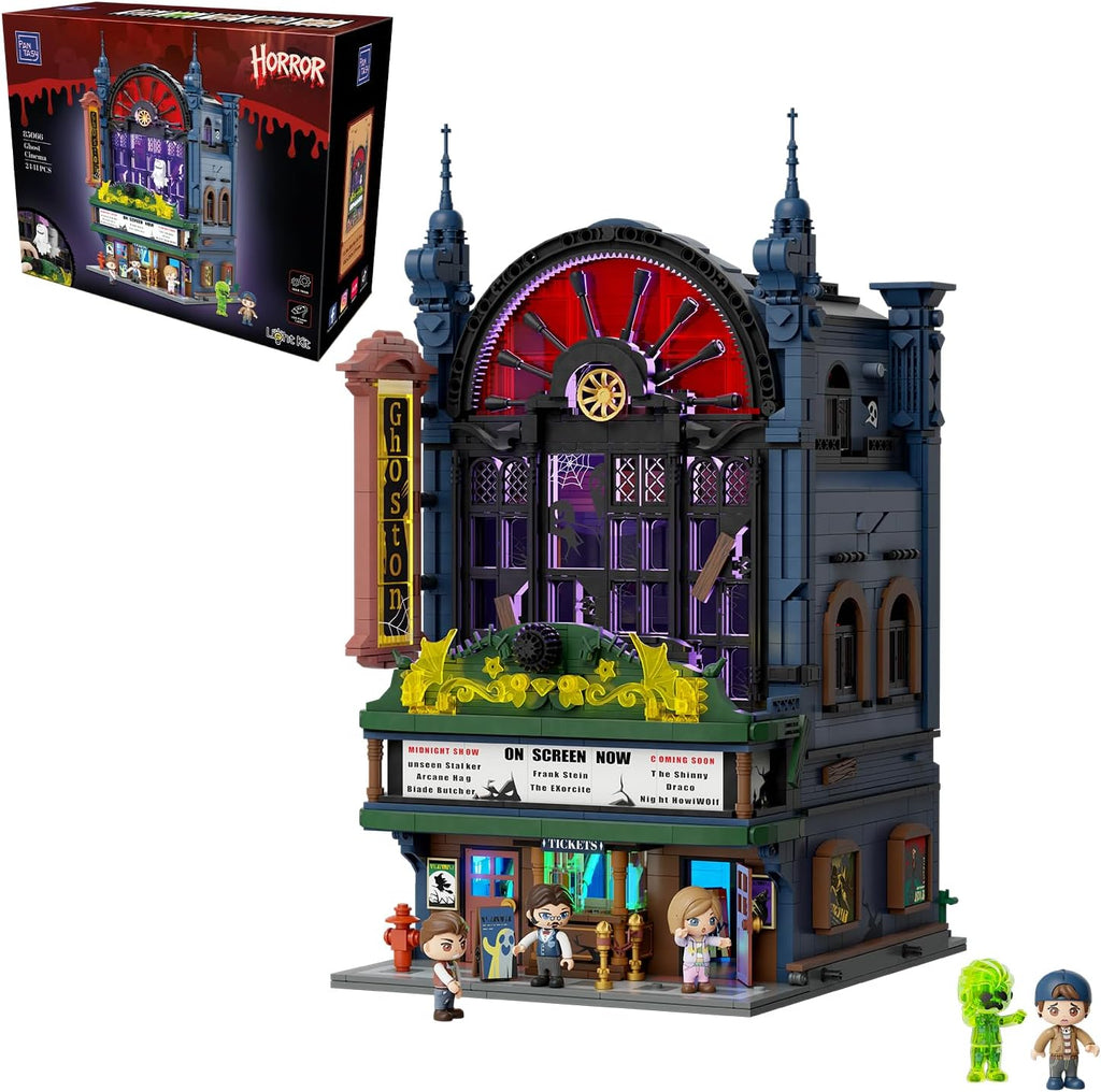 pantasy ghost cinema building set with integrated led, main product view