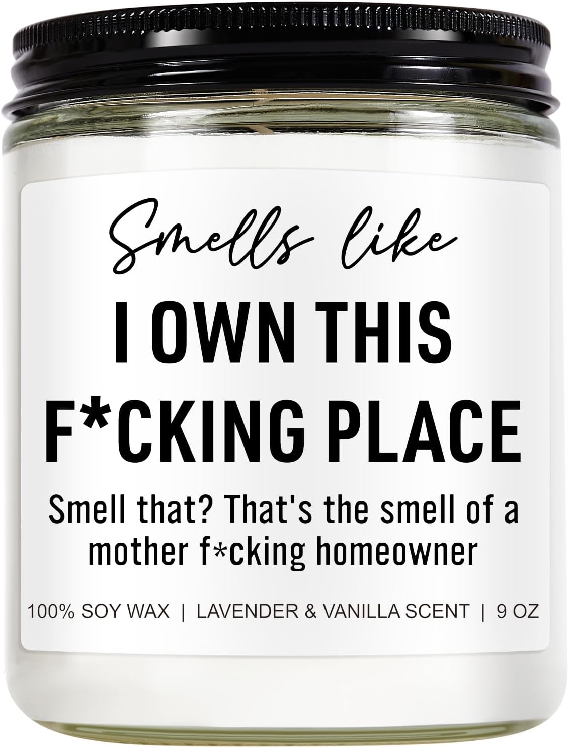 Younift Funny Scented Candle, House Warming Gifts New Home, Housewarming Gifts for Women, Men, Couple, New Homeowner - First Apartment Essentials - Closing Presents for Home Buyers - 9 oz