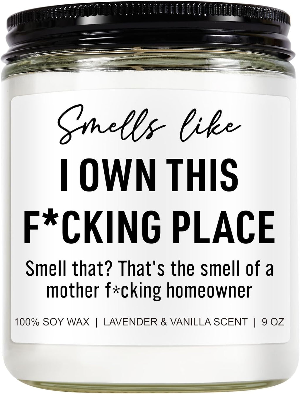Younift Funny Scented Candle, House Warming Gifts New Home, Housewarming Gifts for Women, Men, Couple, New Homeowner - First Apartment Essentials - Closing Presents for Home Buyers - 9 oz