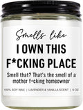 Younift Funny Scented Candle, House Warming Gifts New Home, Housewarming Gifts for Women, Men, Couple, New Homeowner - First Apartment Essentials - Closing Presents for Home Buyers - 9 oz
