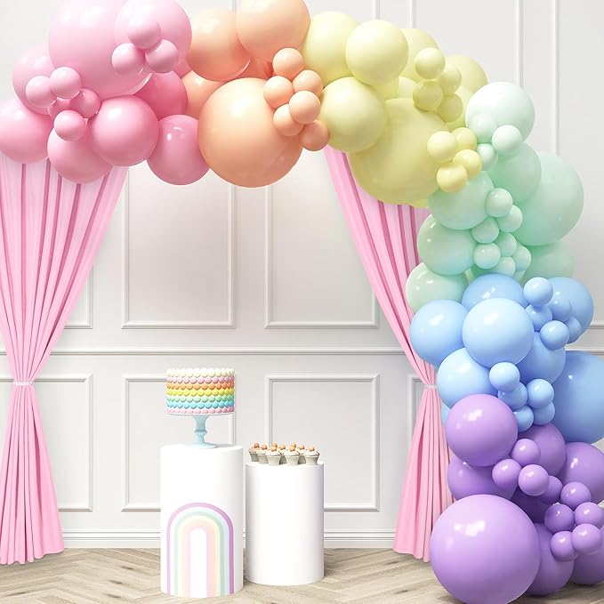 DWCN 10x8 FT Pink Backdrop Curtains for Parties, Photography Backdrop Drapes with Rod Pockets for Wedding Decorations Stage Birthday Family Gatherings, 2 Panels 5ft x 8ft