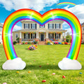 kooy 10ft inflatable rainbow arch, inflatable heart rainbows, main product view