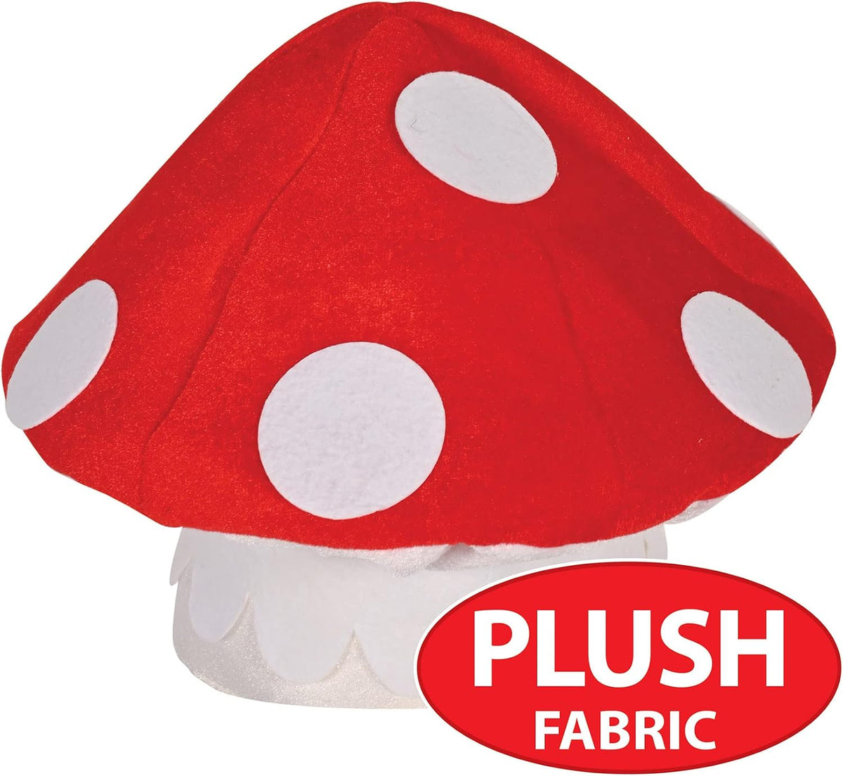Beistle Unisex Plush Mushroom Hat – Arcade Party Supplies, Birthday & Hal...