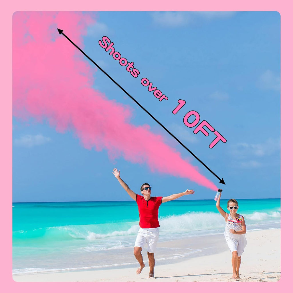 Gender Reveal Smoke Bombs, Gender Reveal Fire Extinguisher, Biodegradable Gender Reveal Party Supplies, Boy or Girl Baby Shower Gender reveal Ideas(2 Pink)