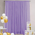 10x10FT Lavender Purple Metallic Sheer Spandex Backdrop, 1 Panel Glitter Photography Background Backdrop, Stretchy Spandex Fabric for Wedding, Party, Baby Shower, Photo Booth Decor