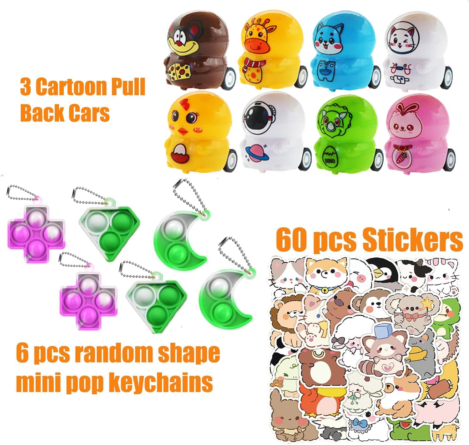 129 PCS Party Favors for Kids, Pop Fidget Treasure Box Toys, Classroom Prizes, Pinata Filler Goodie Bag Stuffers, Treasure Chest, Carnival Prize Box Toys for Boys Girls