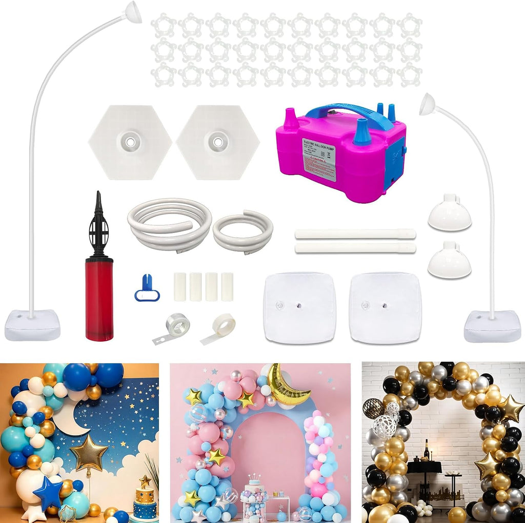 balloon arch kit with electric pump, free bending, main product view