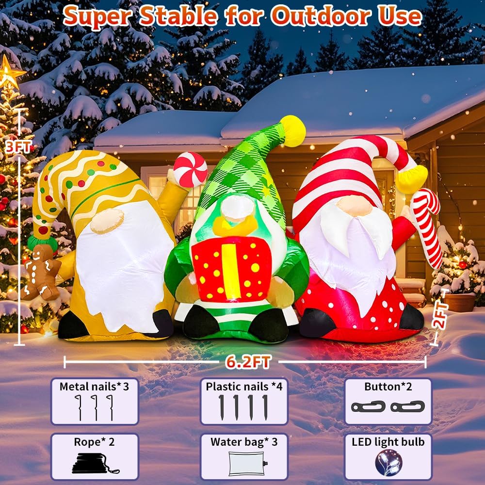 kooy 6ft christmas inflatables outdoor decorations inflatable christmas showing dimensions