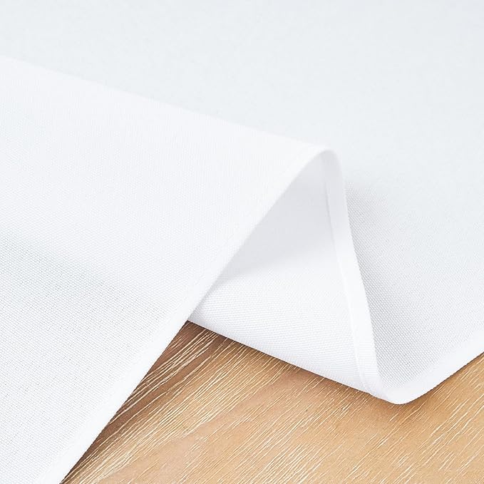 2 Pack White Table Runner 12 x 90 Inch Solid Color Farmhouse Runners Coffee Table Dresser for Daily Party Home Decoration
