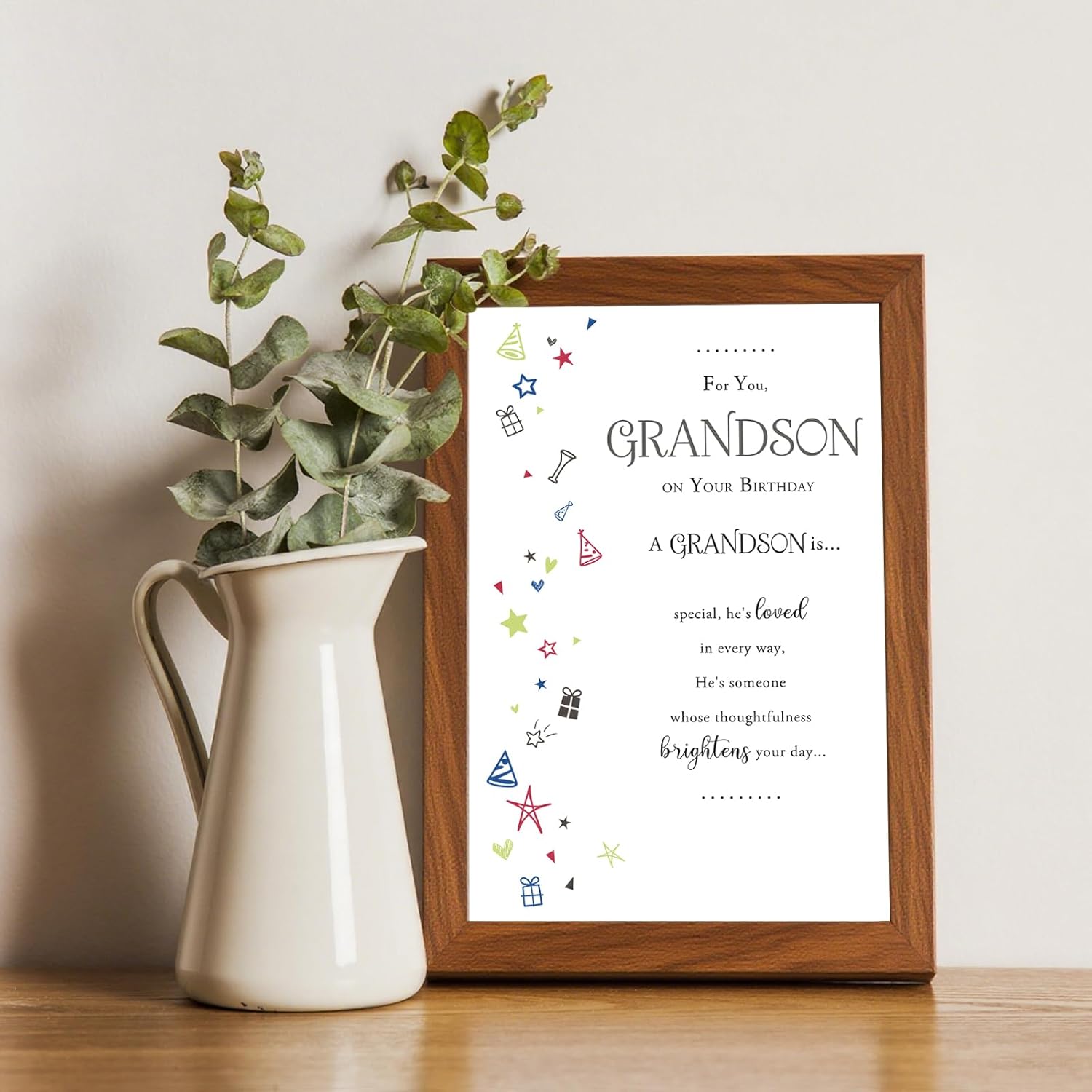 Grandson Birthday Card, Birthday Card Gitfs for Grandson