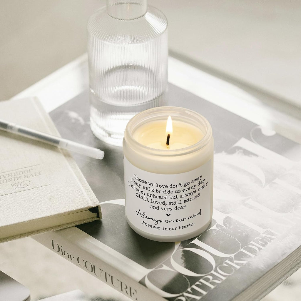 Shqiueos Sympathy Gifts for Loss of Loved One, Memorial Lavender Candle | Soy Wax 7oz, Bereavement, Thinking of You, Grief Gift, Funeral Comfort Condolence Remembrance Christmas Gift