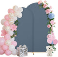 Wedding Arch Covers Arch Backdrop Cover Arch Stand Covers 7.2FT 6FT Set of 2 Arch Cover Spandex Fabric Stretchy Backdrop for Wedding Birthday Party Decoration Baby Shower (Dusty Blue)