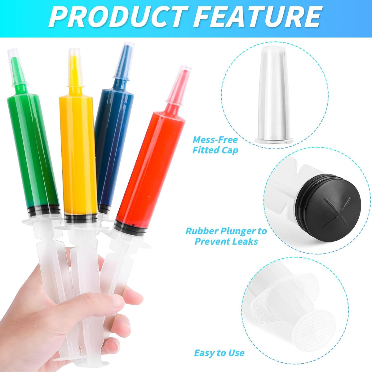 30ml Jello Shot Syringes 150 Pack with Tip Cap Adults Party Liquid Syringe
