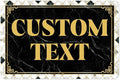 Custom Sign, Custom Street Sign, 11 Font Colors, 13 Font Styles, 4 Hole Options, 22 Sizes, 12x18 Inches, Rust Free DiBound, Fade Resistant, Made in USA by My Sign Center (Marble Tile)