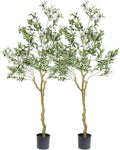 nafresh tall faux olive tree，7ft（84in） realistic potted silk, main product view