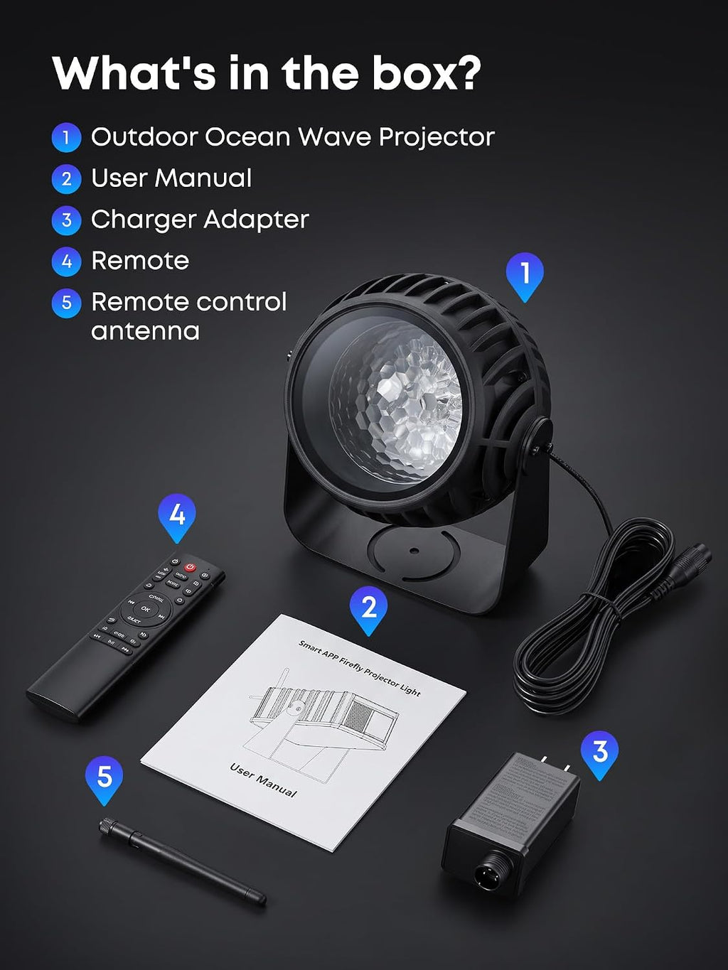 pikoy halloween projector outdoor with app, halloween decorations, view 9