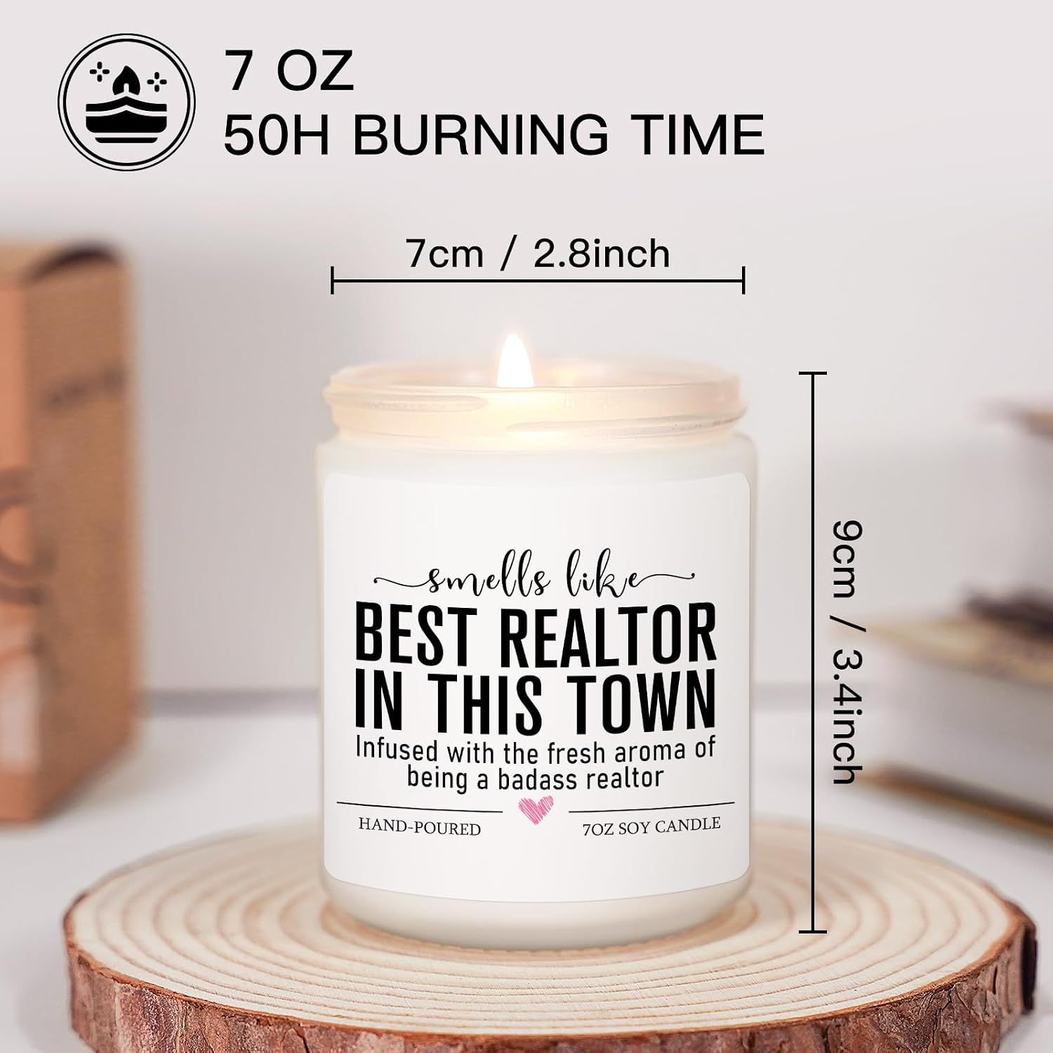 Funny Realtor Candle, Realtor Gifts for Women Men, Real Estate Agent Supplies, Closing Gift for Sellers, Funny Celebrate Reward Thank You Presents for Realtors, Salesperson, Broker, Realtor Supplies