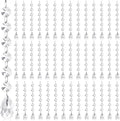 Nuenen 100 Pcs Acrylic Hanging Crystals for Centerpieces Chandelier Clear Crystal Garland Strands Ornament Acrylic Clear Beads Prisms Pendant for Christmas Tree Window Home Decoration(Teardrop)