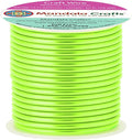 Mandala Crafts 13 Gauge Anodized Aluminum Craft Wire for Jewelry Making - 60 FT Colored Flexible Light Green Wire - Bendable for Bonsai Armature Crafting Sculpting