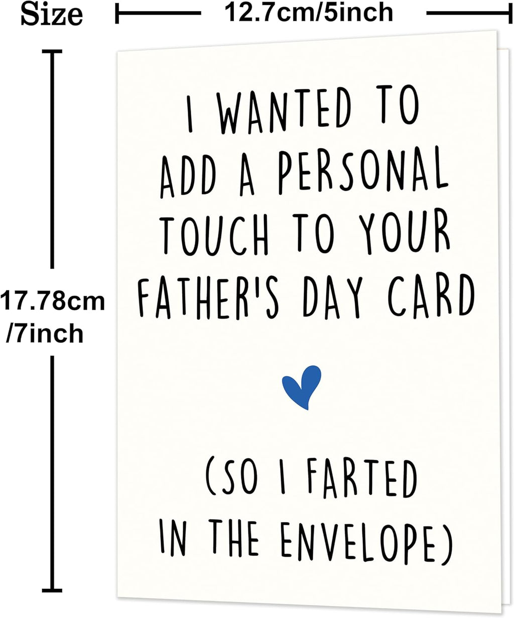 Fathers Day Card, Funny Fathers Day Card Gifts Decorations for Dad from Daughter Son Kids, Happy Father's Day Cards Gifts Ideas, Hilarious Joke Father's Day Cards for Dad
