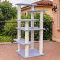 46in 5-level cat tree,indoor&outdoor large cat tower with, main product view