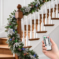 9 ft pre-lit christmas garland, color-changing lights and, main product view