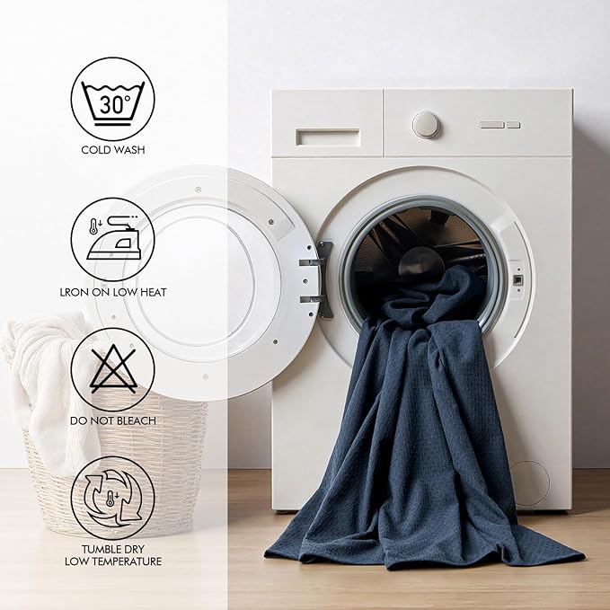 MIULEE Navy Linen Cottton Table Cloth Rectangle Tablecloth Waterproof Spillproof Cross-Star Textured Table Cltoth Decorative Farmhouse Style for Dining Party Weddings 60x120 Inch