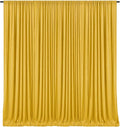 10 x 10 Feet Gold Backdrop Curtain for Partie, Background Curtains for Photoshoot, Birthday, Wedding, Halloween, Thanksgiving, Christmas Day, New Year Party Decorations 5Ft x 10Ft, 2 Panels