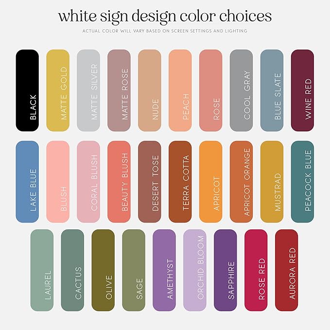 Personalized Wedding Welcome Sign, Customized White Foam Sign for Wedding, 3 Optional Sizes, 29 Design Colors - Wedding Plaque for Welcome Sign, Customizable Wedding Décor