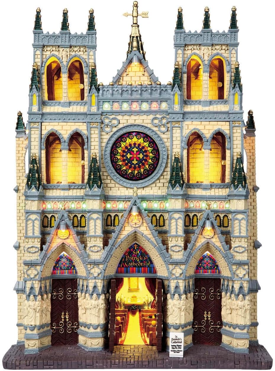 lemax christmas - st. patrick's cathedral battery operated, main product view