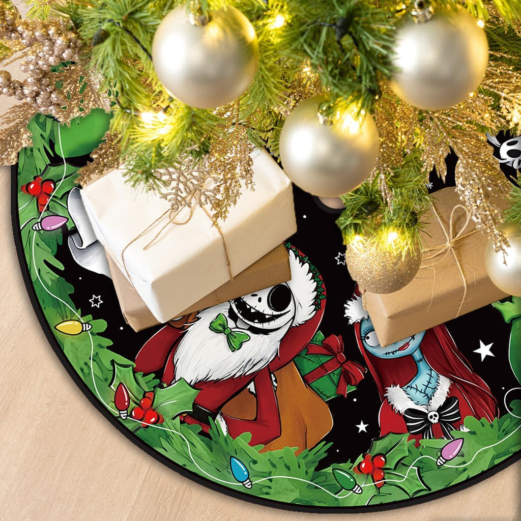 Christmas Tree Skirt 48 Inch Tree Collar Holiday New Year Winter Xmas Tree Decor Christmas Decorations for Home Party