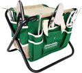 gardenhome 7-piece garden tool set with folding stool, main product view