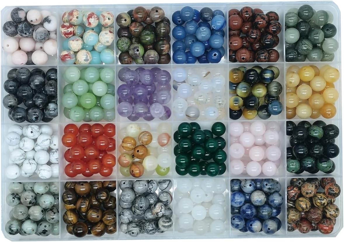 8mm natural round stone beads gemstone beading hole, main product view