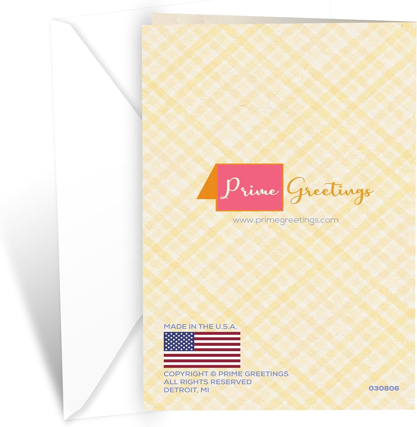 Prime Greetings Sister Birthday Card, Made in America, Thick Card Stock with Premium Envelope Packaged in a Reusable Presentation Mailer, Eco-Friendly, 5in x 7.75in