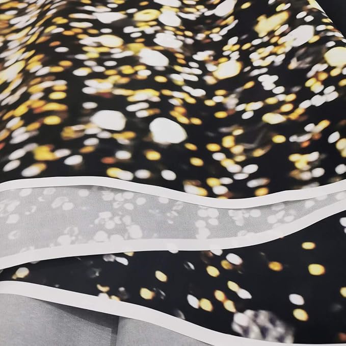 SJOLOON Black and Gold Backdrop Gold Spots Backdrop Vinyl Photography Backdrop Vintage Background for Family Birthday Party Newborn Studio Props 11547(10x8FT)