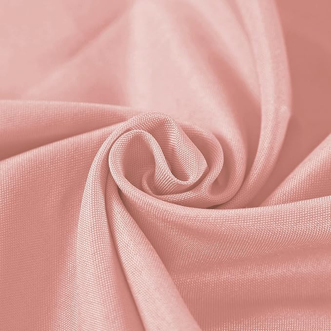 Rectangle Tablecloth 90x156 inch Washable Polyester Fabric Table Cloth for Wedding Party Dining Banquet Decoration（90x156, Dusty Pink）