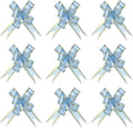 4" Gift Wrap Bows, 20 Pack Christmas Pull Bow Baskets Present Wrapping Ribbon Bows for Party Ceremony Wedding Decor, Blue