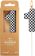 PHD CAKE 2.76 Inch Number 1 Racing Birthday Candles, Cool Racing Themed Number Candles, Cake Number Candles, Party Celebration, Style Candle