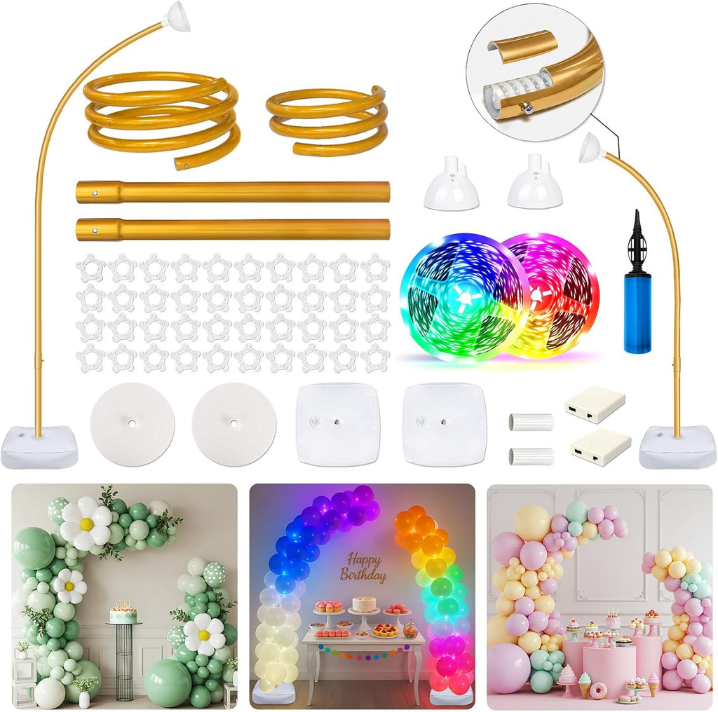 led balloon arch stand with base 9.35ft/6ft balloon, main product view