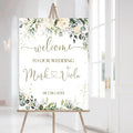Personalized Wedding Welcome Sign, Flowers Wedding Welcome Sign, Wedding Welcome Sign, Custom Wedding Sign, Welcome To Our Wedding Sign, Flowers Wedding Board, Wedding Decorations Signs # 14