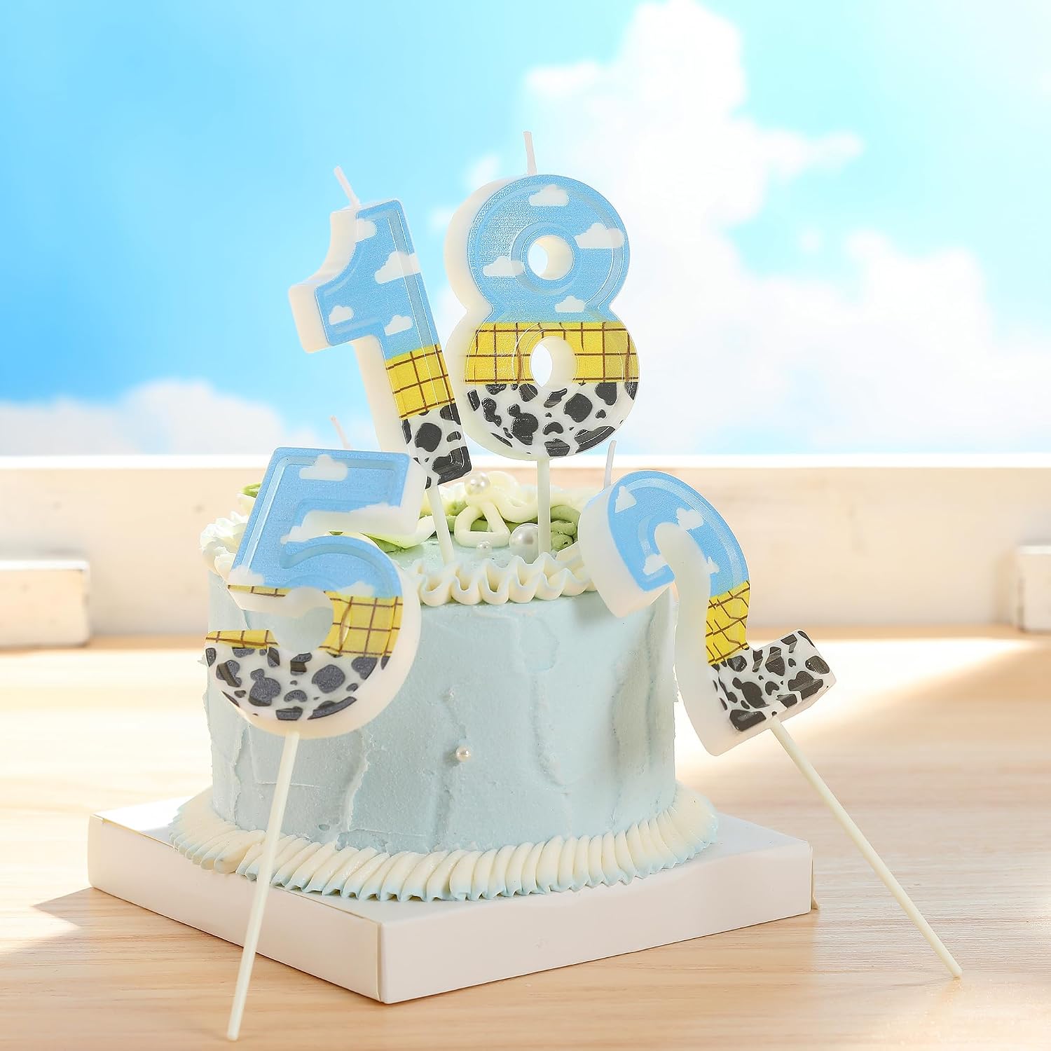 PHD CAKE 2.76 Inch Number 2 Toy Inspired Birthday Candles, Cartoon Story Number Candles, Cake Number Candles, Party Celebration, Style Candle